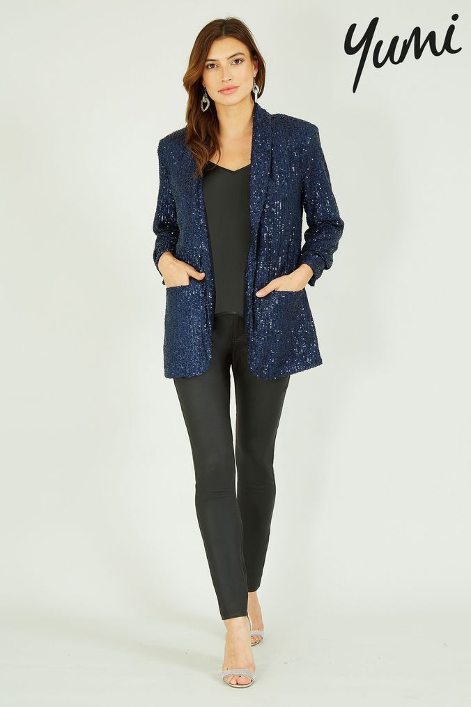 Next blue blazer womens on sale