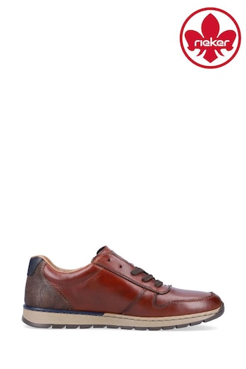 Rieker Mens Zipper Brown Fused Shoes (607385) | £85