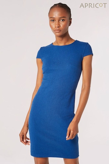 Apricot Blue Textured Jersey Bodycon Dress (607525) | £30