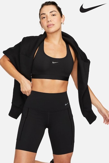 Nike Black Universa Medium Support High Waisted 8 Cycling fleece Shorts With Pockets (607872) | £60
