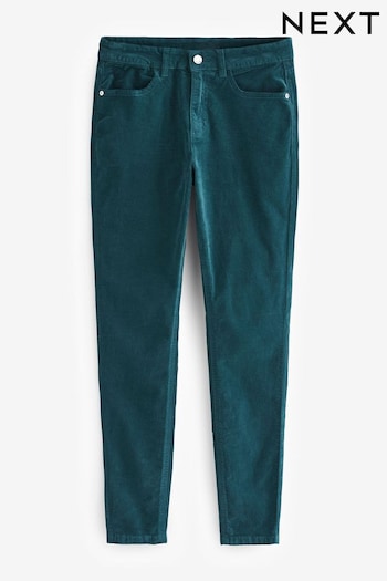 Teal Blue Velvet Skinny Jeans (607953) | £45