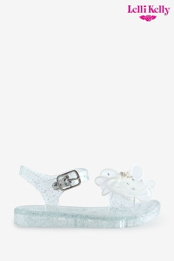 Lelli Kelly Bow Jelly White Victoria Sandals (608204) | £25