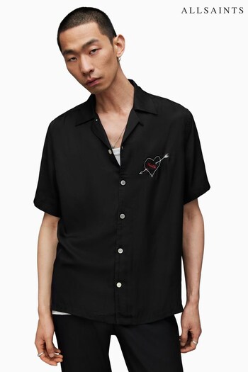 AllSaints Vendetta Black Shirt (608483) | £99