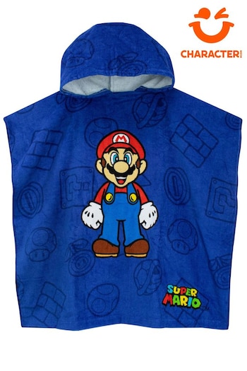 Character Blue Super Mario Towel Poncho (608533) | £17