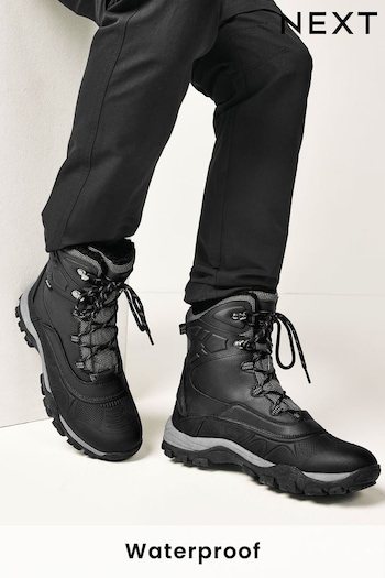 Black Waterproof Tall Snow Boots (608558) | £68