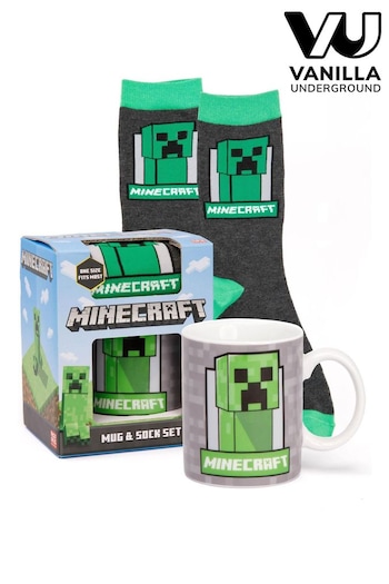 Vanilla Underground Green Minecraft Pusheen Green Mug And Sock Set (608907) | £16