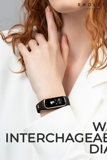 Radley Ladies Series 8 Smart Black Silicone Strap Watch RYS08-2084 (608932) | £40