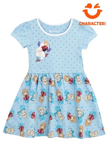 Character Blue Frozen Disney Girls Dress (608977) | £12