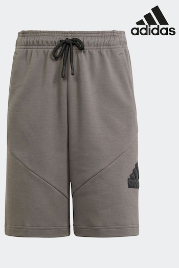 adidas Charcoal Grey Sportswear Future Icons Logo 8-Inch Shorts (610013) | £23