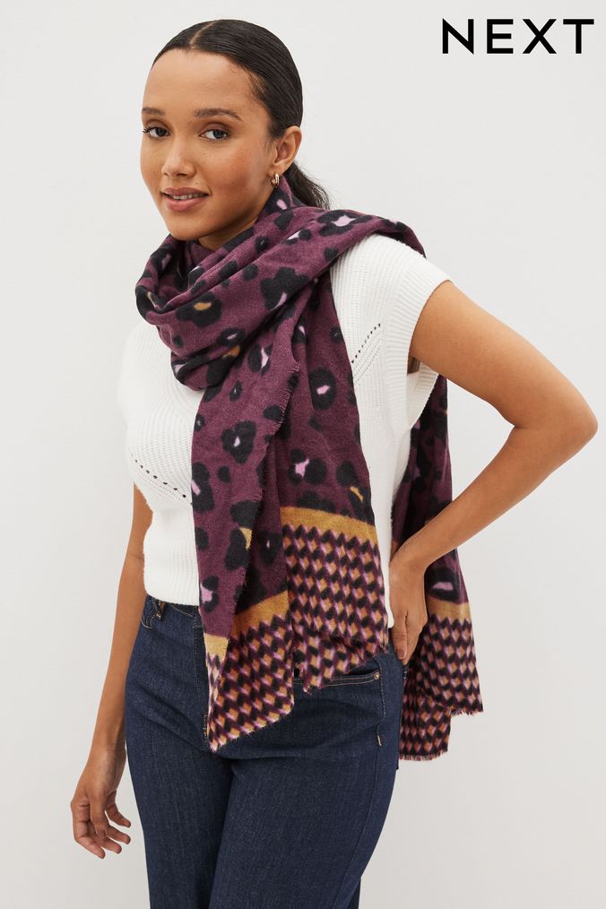 Buy Women s Scarves Animal Print Accessories Online Next UK