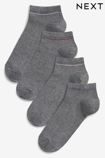 Grey Modal Trainer Socks 4 Pack (610251) | £7