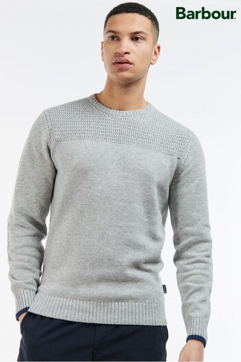 Barbour® Grey Grey Scull Crew Sweatshirt (610374) | £90