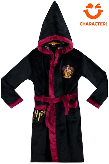 Character Black Harry Potter Dressing Gown with Hood (610384) | £27