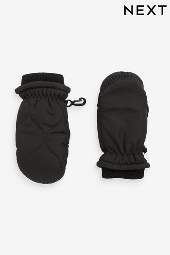 Black Quilted Ski Mitts (1-6yrs) (610736) | £8 - £9