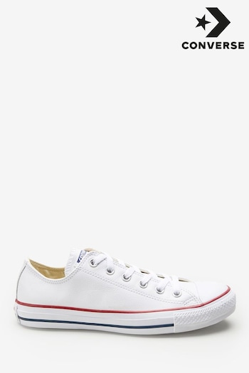 Converse White Leather Chuck Ox Trainers (611292) | £65