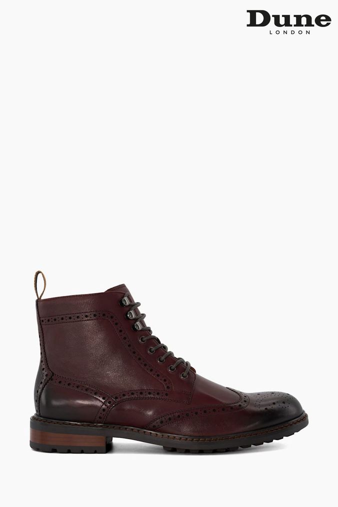 Dune red boots on sale