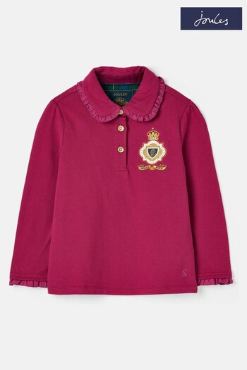 Joules Purple Long Sleeved Polo Shirt (611442) | £25.95 - £28.95