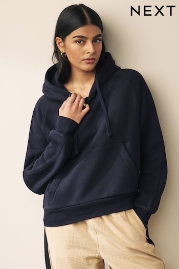 Navy Blue Heavyweight Brushed Overhead Hoodie (611811) | £26