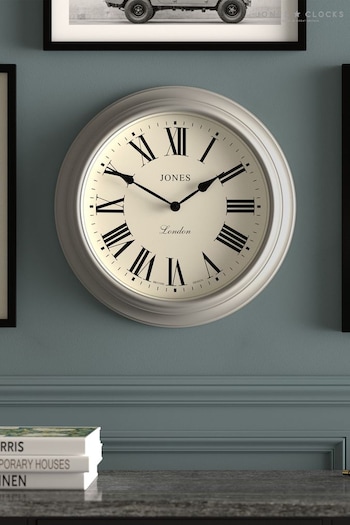 Jones Clocks Grey A Classic Wall Clock (612081) | £45
