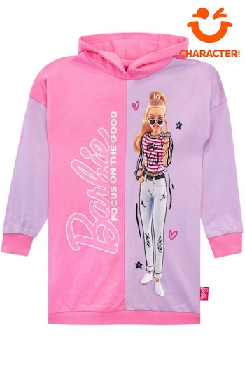 Character Pink Barbie Longline Hoodie (612296) | £23