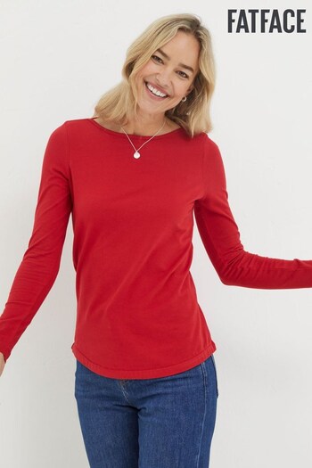 FatFace Red Organic Cotton Bree T-Shirt (612496) | £29.50