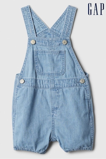 Gap Blue Baby Denim Dungarees (Newborn-24mths) (612785) | £20