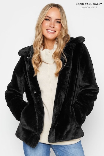 Long Tall Sally Black Faux Fur Coats (612859) | £80