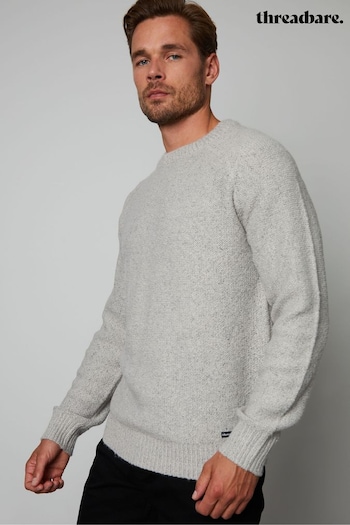 Threadbare Grey Crew Neck Raglan Sleeve Knitted Jumper (612871) | £28