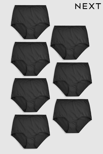 Black Full Brief Microfibre Knickers 7 Pack (613126) | £20