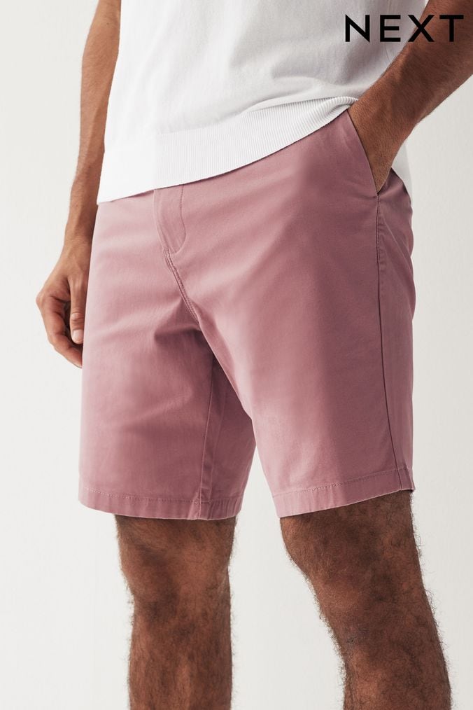 Mens pink chino shorts 2025