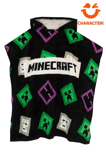 Character Black/Green Licensing Boys Minecraft Poncho (613245) | £17