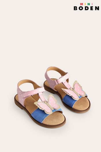 Boden Pink Fun Leather Sandals (613263) | £37 - £42