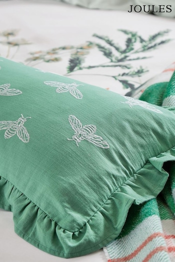 Joules Green Lakeside Floral Cushion (613298) | £40