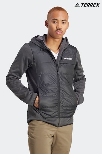 adidas top Terrex Multi Hybrid Insulated Hooded Black Jacket (613334) | £110