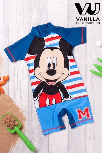 Vanilla Underground Blue Disney Mickey Mouse Licensing Boys Short Sleeve Swimsuit (613519) | £17