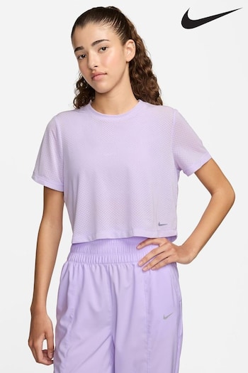 Nike Lilac Purple One Classic Breathable Dri-FIT Short-Sleeve Top (613557) | £38