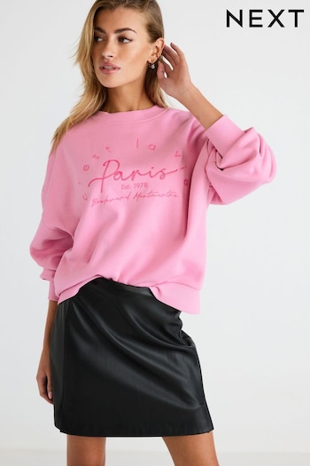 Pink Paris City Graphic Grey Milano Sweatshirt (613857) | £24