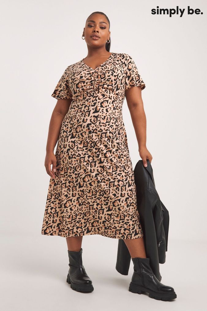 Leopard print shop dress simply be