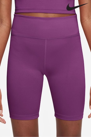 Nike Purple DriFIT Cycling Shirred Shorts (614712) | £23