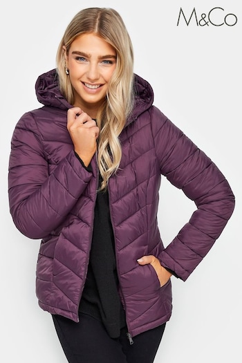 M&Co Purple Short Quilted Padded Jacket (615192) | £50