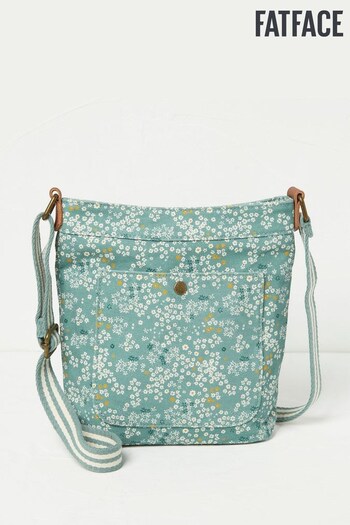 FatFace Green Janie Canvas Crossbody Bag (615204) | £32