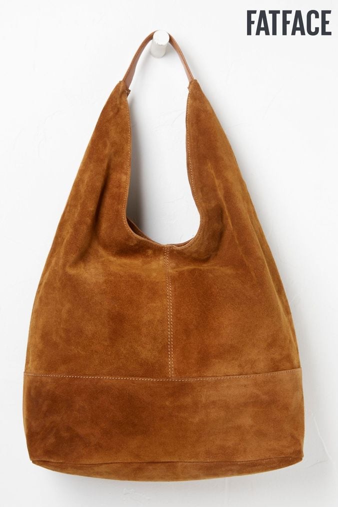 Fat face leather tote bag online