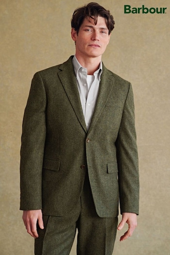 Barbour® Green Donegal Suit Jacket (615641) | £250