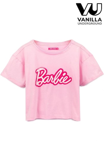 Vanilla Underground Pink Barbie Cropped T-Shirt (615824) | £18