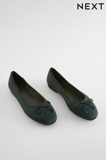 Green Regular/Wide Fit Forever Comfort® Ballerinas Shoes (616009) | £12