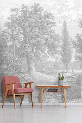 Woodchip & Magnolia Grey Garden of Eden Mural Wallpaper (616303) | £295
