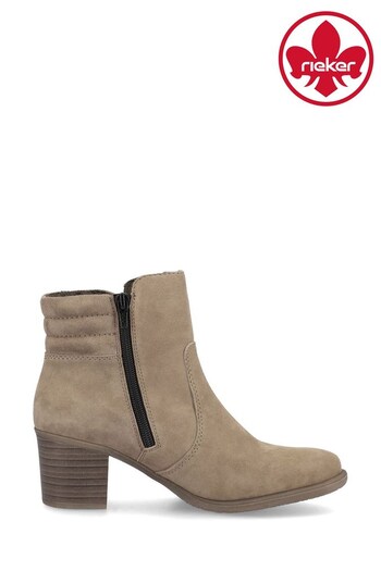 Rieker Womens Zipper Brown Boots Metallic (616686) | £80