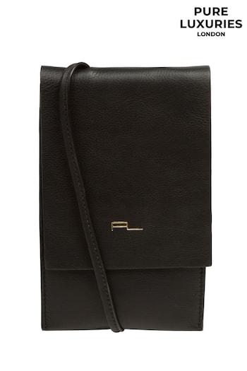 Pure Luxuries London Rina Nappa Leather Cross-Body Phone Bag (616936) | £29