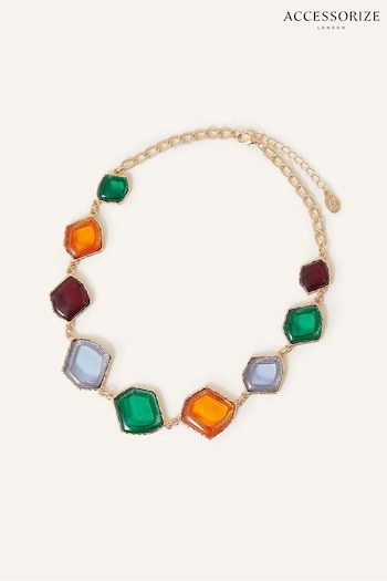 Accessorize Orange Irregular Shapes Necklace (616963) | £20
