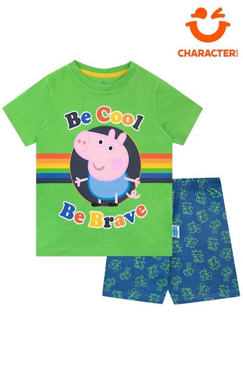 Character Green George Pig Boys Short Pyjamas (617155) | £14